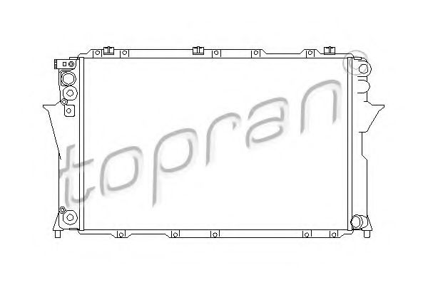 TOPRAN 105740 Радиатор охлаждения двигателя TOPRAN для AUDI
