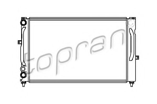 TOPRAN 107151 Радиатор охлаждения двигателя TOPRAN для VOLKSWAGEN