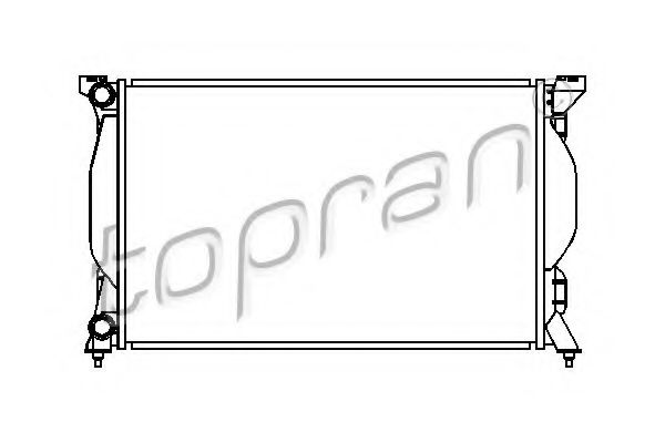 TOPRAN 110367 Радиатор охлаждения двигателя TOPRAN для AUDI