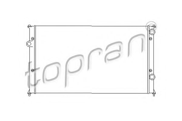 TOPRAN 110178 Радиатор охлаждения двигателя TOPRAN для VOLKSWAGEN