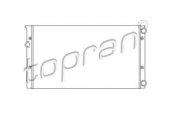 TOPRAN 107367 Радиатор охлаждения двигателя TOPRAN 