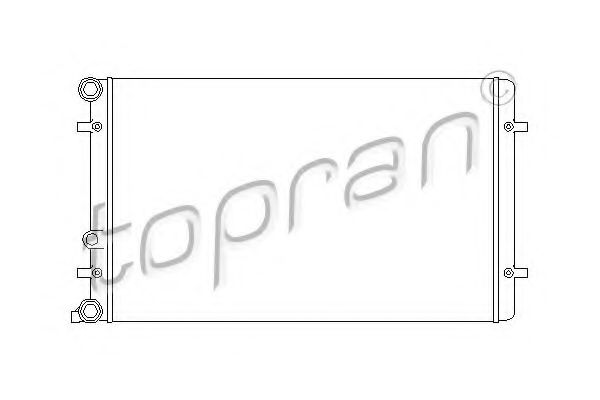 TOPRAN 110177 Радиатор охлаждения двигателя TOPRAN для VOLKSWAGEN