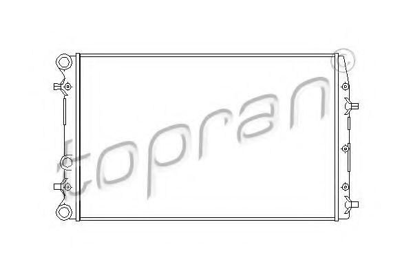 TOPRAN 112221 Радиатор охлаждения двигателя TOPRAN для SKODA