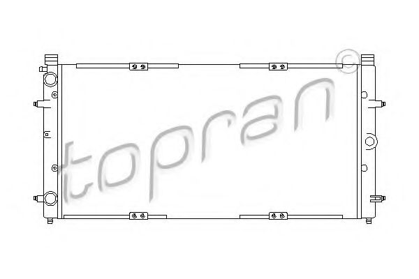 TOPRAN 105746 Радиатор охлаждения двигателя TOPRAN для VOLKSWAGEN