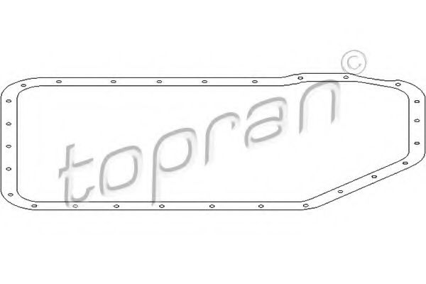 TOPRAN 108757 Прокладка поддона АКПП для VOLKSWAGEN