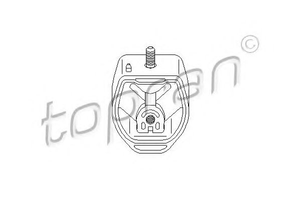 TOPRAN 107989 Подушка коробки передач (МКПП) TOPRAN 