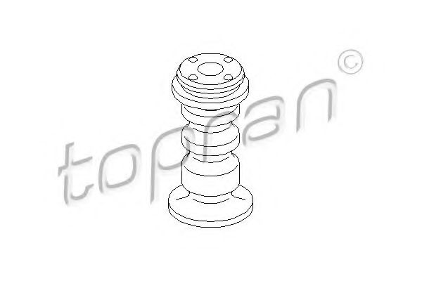 TOPRAN 104343 Комплект пыльника и отбойника амортизатора TOPRAN для AUDI