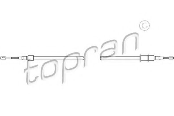 TOPRAN 108325 Трос ручного тормоза TOPRAN 