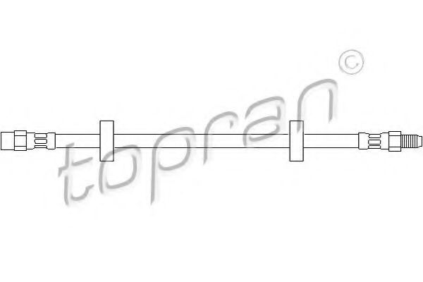 TOPRAN 102635 Тормозной шланг TOPRAN для AUDI