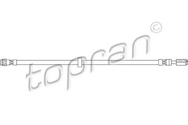 TOPRAN 108393 Тормозной шланг TOPRAN для AUDI