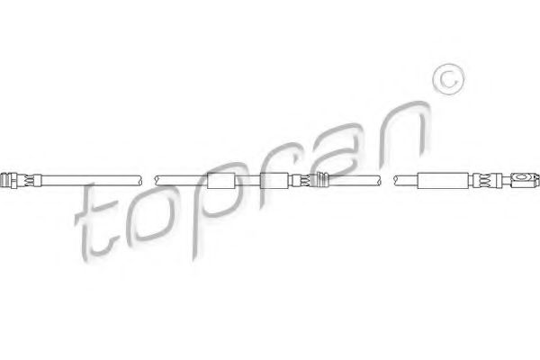 TOPRAN 110393 Тормозной шланг TOPRAN для AUDI