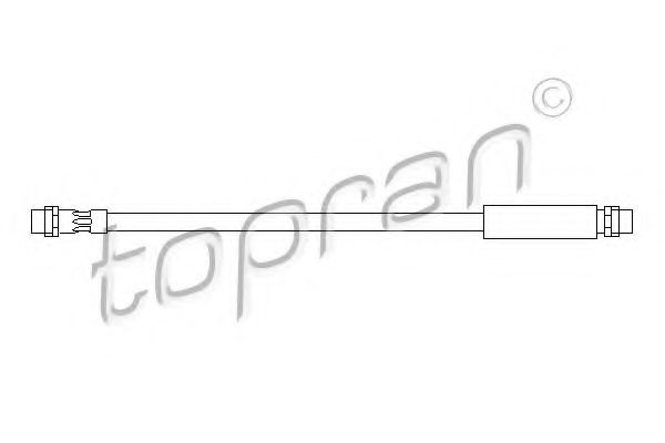 TOPRAN 104350 Тормозной шланг TOPRAN для AUDI