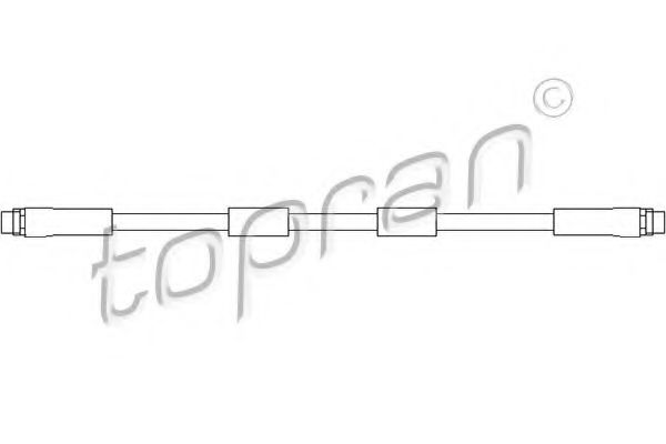 TOPRAN 111061 Тормозной шланг TOPRAN для AUDI