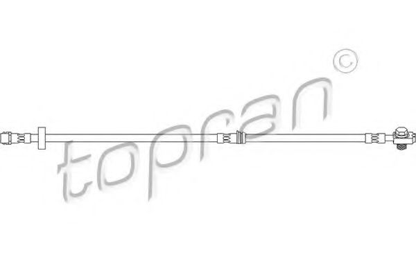 TOPRAN 111063 Тормозной шланг TOPRAN для AUDI