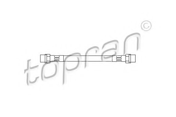 TOPRAN 104163 Тормозной шланг TOPRAN для AUDI