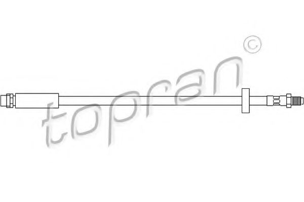 TOPRAN 110400 Тормозной шланг TOPRAN для AUDI