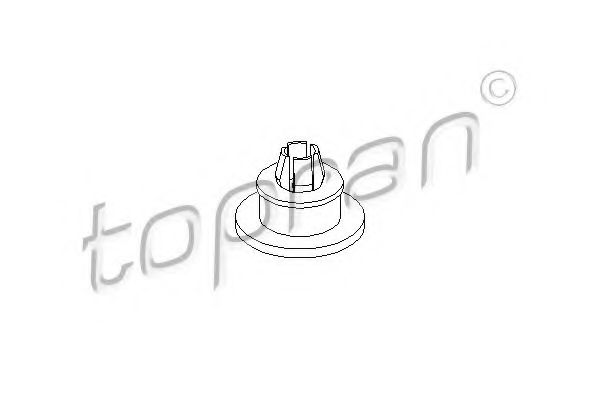 TOPRAN 102864 Усилитель бампера TOPRAN для VOLKSWAGEN