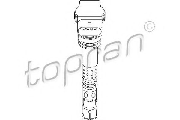TOPRAN 109541 Катушка зажигания TOPRAN для SKODA