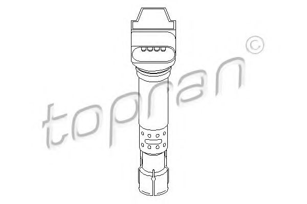 TOPRAN 109039 Катушка зажигания TOPRAN для SKODA
