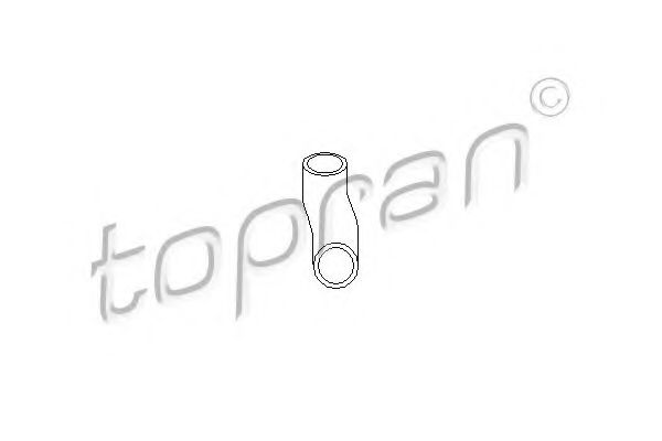TOPRAN 206037 Патрубок вентиляции картера TOPRAN 