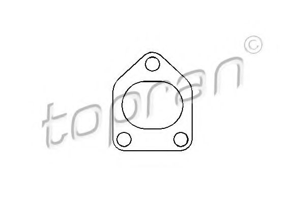 TOPRAN 206954 Прокладка турбины 