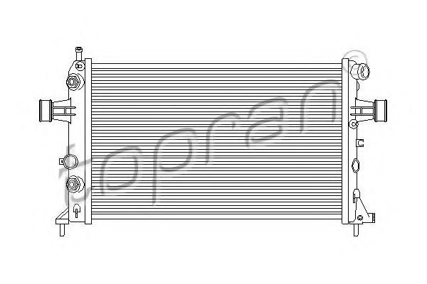 TOPRAN 206972 Радиатор охлаждения двигателя TOPRAN 