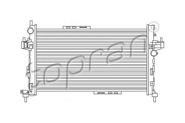 TOPRAN 207398 Радиатор охлаждения двигателя TOPRAN для OPEL