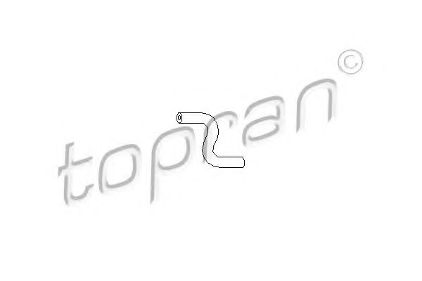 TOPRAN 206178 Патрубок вентиляции картера для OPEL
