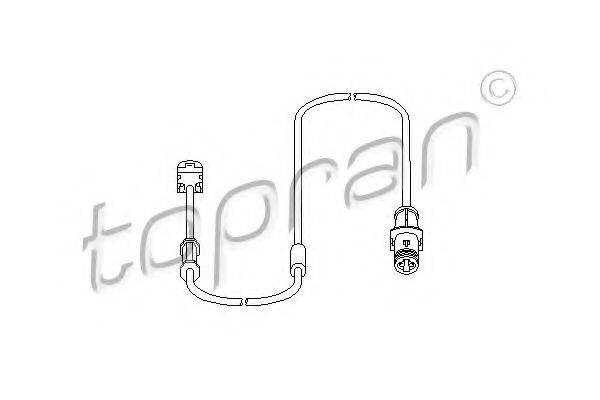 TOPRAN 207453 Тормозные колодки TOPRAN для OPEL