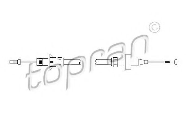 TOPRAN 302769 Трос, управление сцеплением TOPRAN 302769 Трос, управление сцеплением