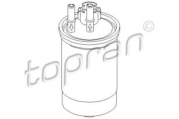 TOPRAN 301660 Топливный фильтр TOPRAN 