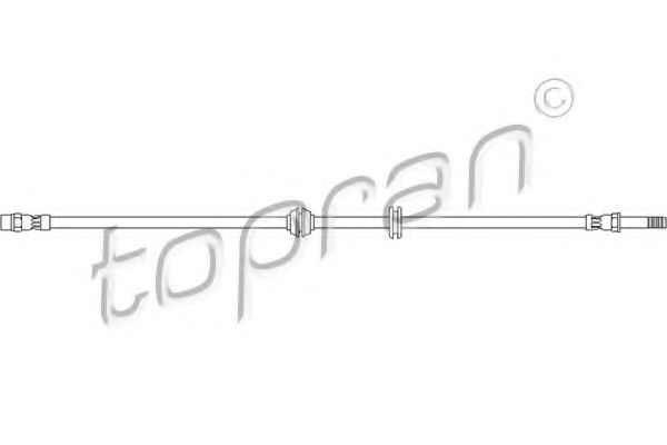 TOPRAN 400792 Тормозной шланг TOPRAN для MERCEDES-BENZ