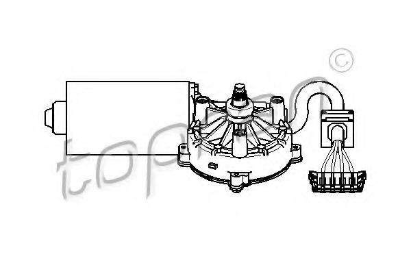 TOPRAN 401531 Двигатель стеклоочистителя TOPRAN для MERCEDES-BENZ