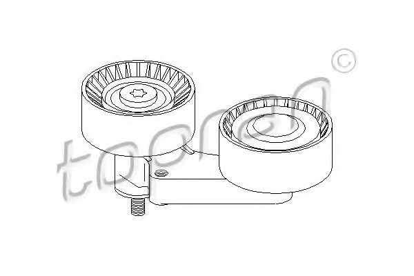TOPRAN 500255 Натяжной ролик, поликлиновой ремень TOPRAN 500255 Натяжной ролик, поликлиновой ремень