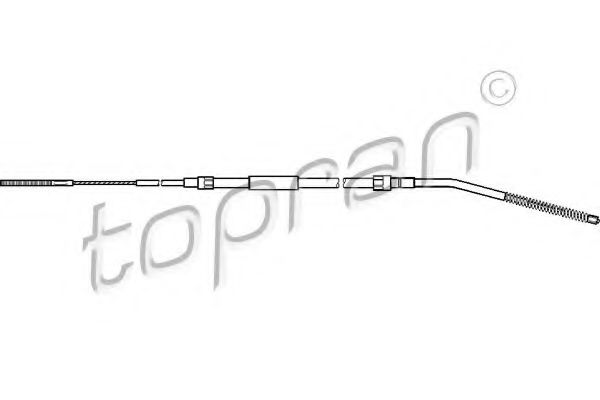 TOPRAN 501094 Трос ручного тормоза TOPRAN для BMW