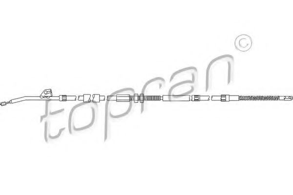 TOPRAN 501103 Трос ручного тормоза TOPRAN для BMW