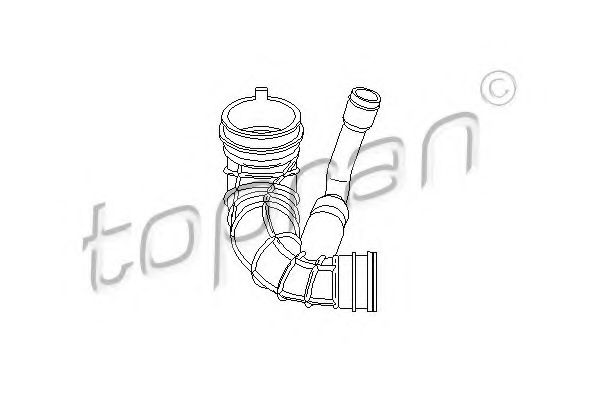 TOPRAN 722082 Рукав воздухозаборника, воздушный фильтр 