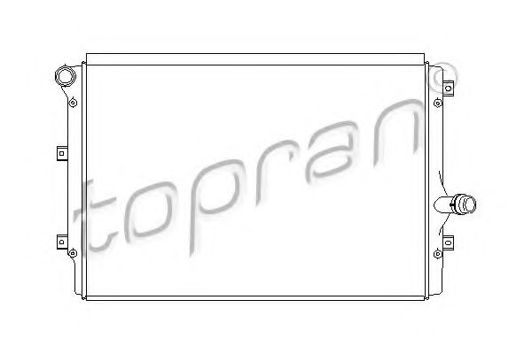 TOPRAN 112324 Радиатор охлаждения двигателя TOPRAN для AUDI