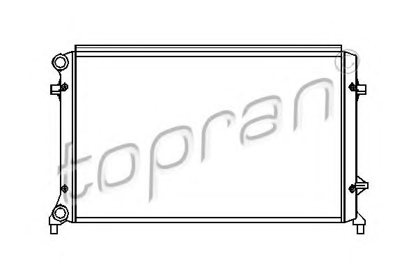 TOPRAN 112327 Радиатор охлаждения двигателя TOPRAN для SKODA