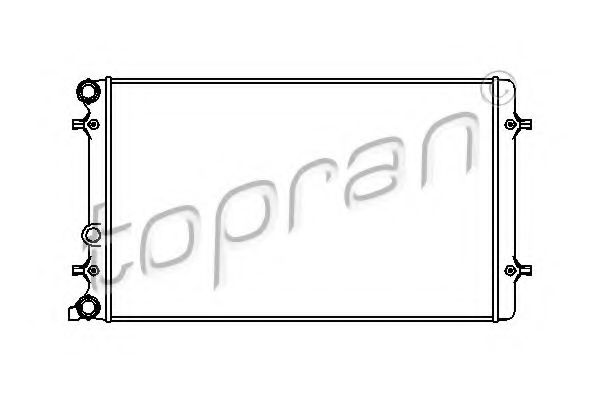 TOPRAN 112325 Радиатор охлаждения двигателя TOPRAN для SKODA
