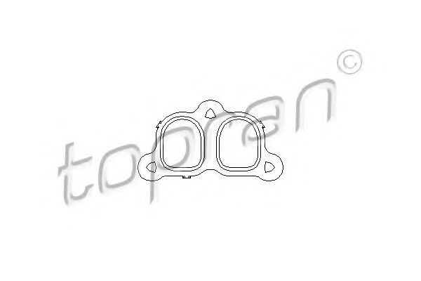 TOPRAN 113135 Прокладка впускного коллектора TOPRAN для VOLKSWAGEN