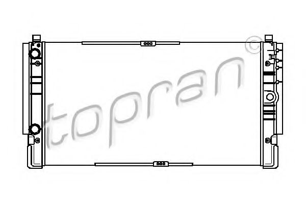 TOPRAN 113326 Радиатор охлаждения двигателя TOPRAN для VOLKSWAGEN