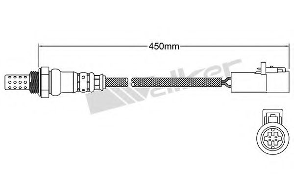 WALKER PRODUCTS 25024701 Лямбда-зонд WALKER PRODUCTS для FORD USA