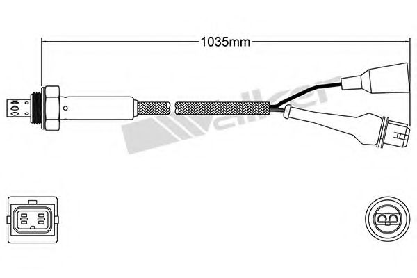 WALKER PRODUCTS 25023516 Лямбда-зонд WALKER PRODUCTS 