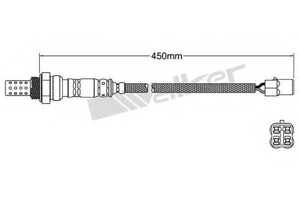 WALKER PRODUCTS 25023162 Лямбда-зонд WALKER PRODUCTS 