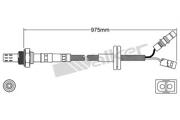 WALKER PRODUCTS 25023163 Лямбда-зонд WALKER PRODUCTS 