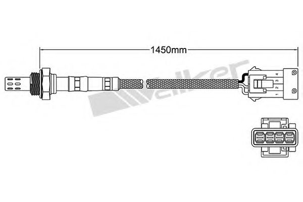 WALKER PRODUCTS 25023092 Лямбда-зонд WALKER PRODUCTS 