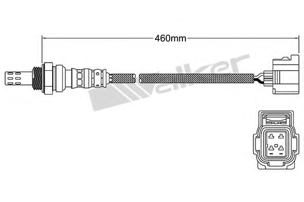 WALKER PRODUCTS 25024259 Лямбда-зонд для JEEP