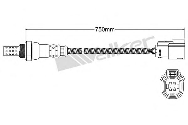 WALKER PRODUCTS 250241075 Лямбда-зонд 