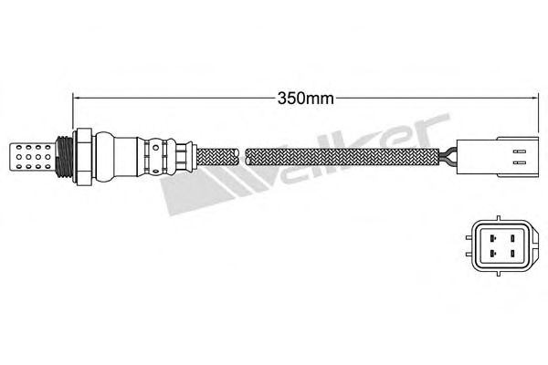 WALKER PRODUCTS 250241087 Лямбда-зонд WALKER PRODUCTS 